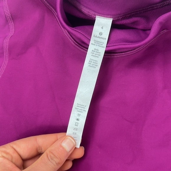 Lululemon Chase the Chill Long Sleeve Deep Fuschia - Picture 3 of 7